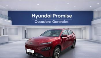 29200 : Hyundai Brest - Iroise Automobiles - HYUNDAI Kona - Kona - Sunset Red Métal - Traction - Electrique