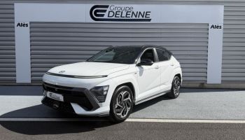 30100 : Hyundai Alès - Auto Hall - HYUNDAI KONA N Line Executive - KONA II - Blanc - Automate sequentiel - Essence / Courant électrique