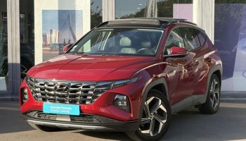 57100 : Hyundai Thionville - Théobald Automobiles - HYUNDAI Tucson - Tucson - Sunset Red Métal - Transmission intégrale - Hybride rechargeable : Essence/Electrique