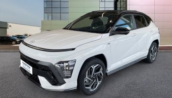 59187 : Hyundai Douai - Groupe Lempereur - HYUNDAI Kona - Kona - Atlas White/Toit/rétros Black - Traction - Hybride : Essence/Electrique