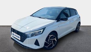 44600 : Hyundai Saint-Nazaire - Pacific Cars - HYUNDAI i20 - i20 - Polar White Métal/Toit/rétros Black - Traction - Essence/Micro-Hybride