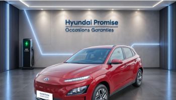 56000 : Hyundai Vannes - Park Lann Automobiles - HYUNDAI Kona - Kona - Sunset Red Métal - Traction - Electrique