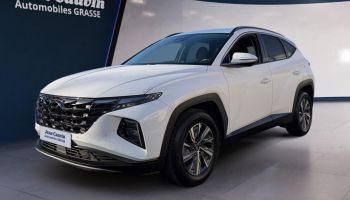 06130 : Hyundai Grasse - Garage Jean Cauvin - HYUNDAI TUCSON CREATIVE - TUCSON IV - Blanc - Boîte automatique - Essence / Courant électrique