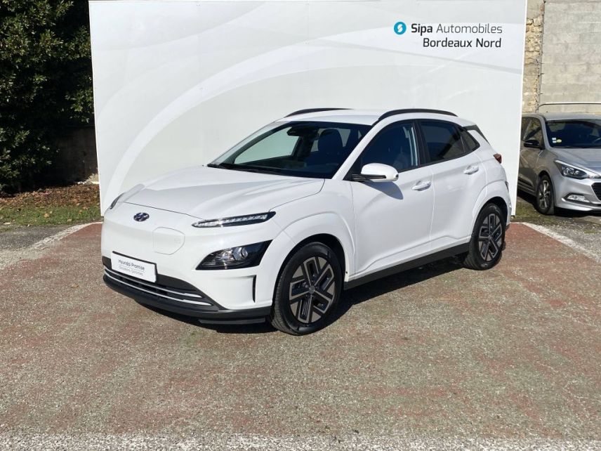 33110 : Hyundai Bordeaux Nord Le Bouscat - Sipa Automobiles - HYUNDAI KONA ELECTRIC Intuitive - KONA ELECTRIC (12/2020) - Blanc - Automate à fonct. Continu - Courant électrique