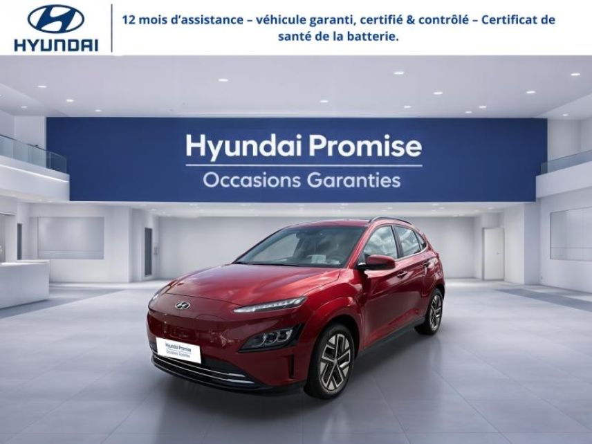 29200 : Hyundai Brest - Iroise Automobiles - HYUNDAI Kona - Kona - Sunset Red Métal - Traction - Electrique