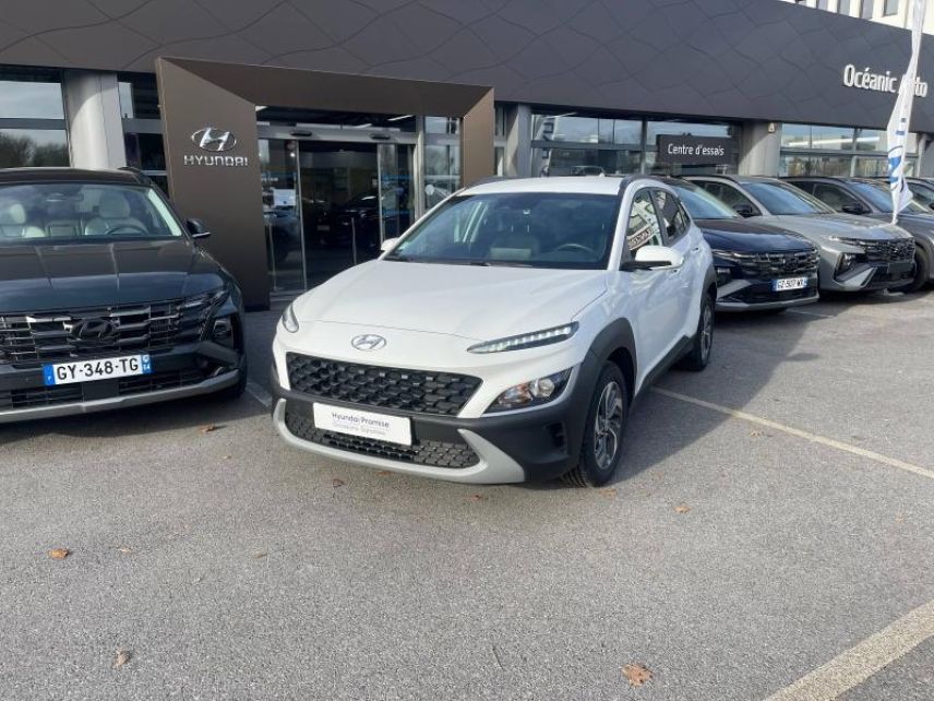 64100 : Hyundai Bayonne - Oceanic Auto - HYUNDAI Kona - Kona - Atlas White - Traction - Hybride : Essence/Electrique