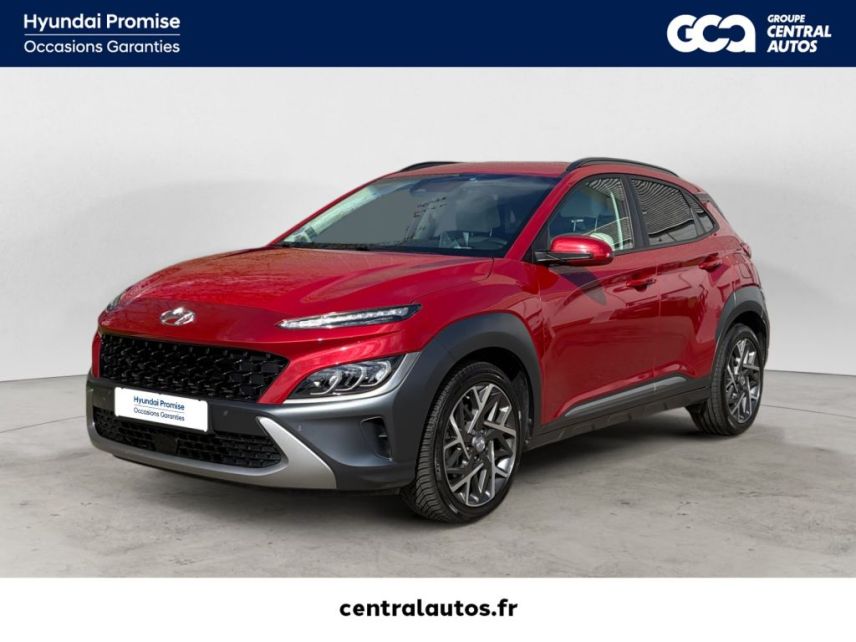 69190 : Hyundai Lyon Sud - Groupe Central Autos - HYUNDAI KONA HYBRID Executive - KONA - Rouge - Automate sequentiel - Essence / Courant électrique