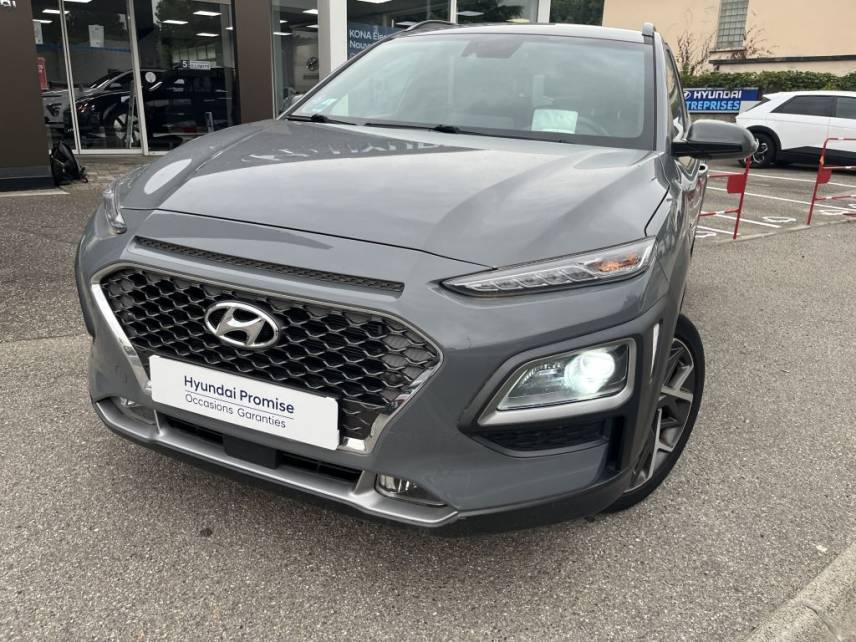 38200 : Hyundai Vienne - Groupe Central Autos - HYUNDAI KONA HYBRID Executive - KONA - Gris - Automate sequentiel - Essence / Courant électrique