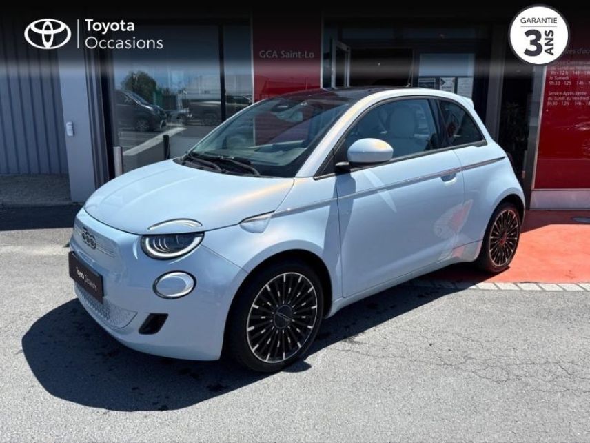 50000 : Hyundai Saint-Lô - GCA - FIAT 500 - 500 - Celestial Blue tri-couche - Traction - Electrique