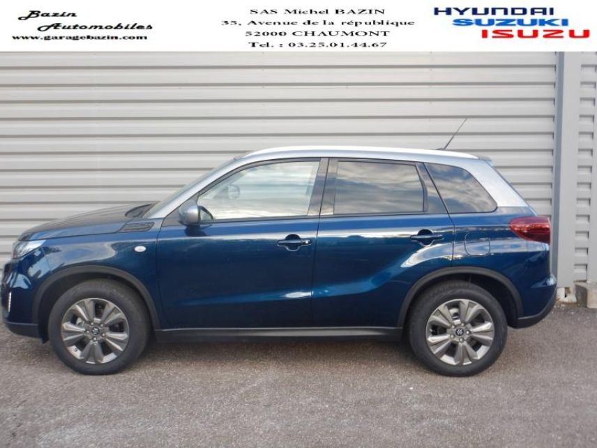 52000 : Hyundai Chaumont - Garage Michel Bazin - SUZUKI Vitara - Vitara - Bleu - Transmission intégrale - Hybride : Essence/Electrique
