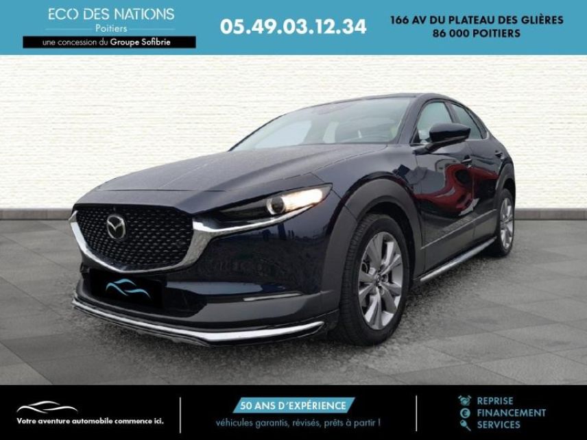 86000 : Hyundai Poitiers - Eco des Nations - MAZDA CX-30 - CX-30 - Deep Crystal Blue Mica - Traction - Essence/Micro-Hybride