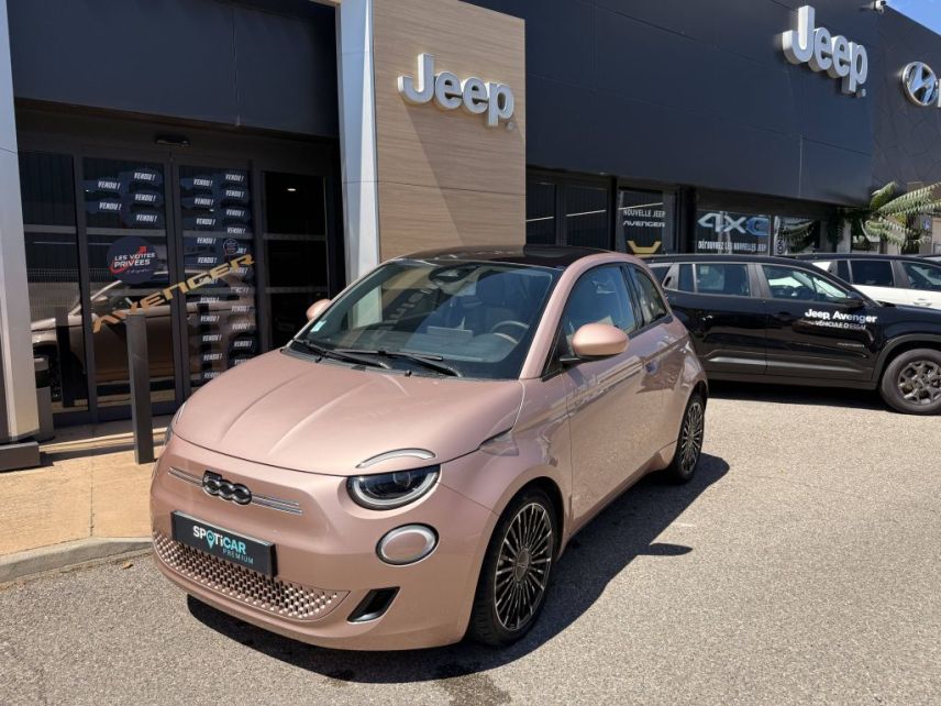 04100 : Hyundai Manosque - Pedinielli - FIAT 500e BERLINE MY22 SERIE 1 STEP 1 Icône Plus &#039;2021&#039; - 500 III - ROSE GOLD - Automate à fonct. Continu - Courant électrique