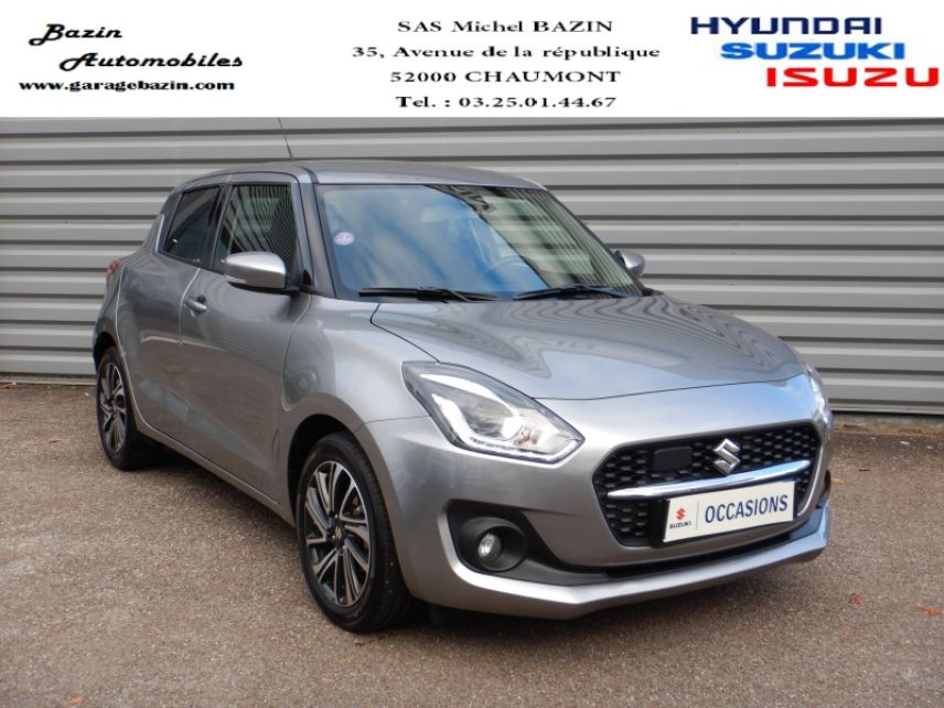52000 : Hyundai Chaumont - Garage Michel Bazin - SUZUKI Swift - Swift - Premium Silver métallisé - Traction - Essence/Micro-Hybride