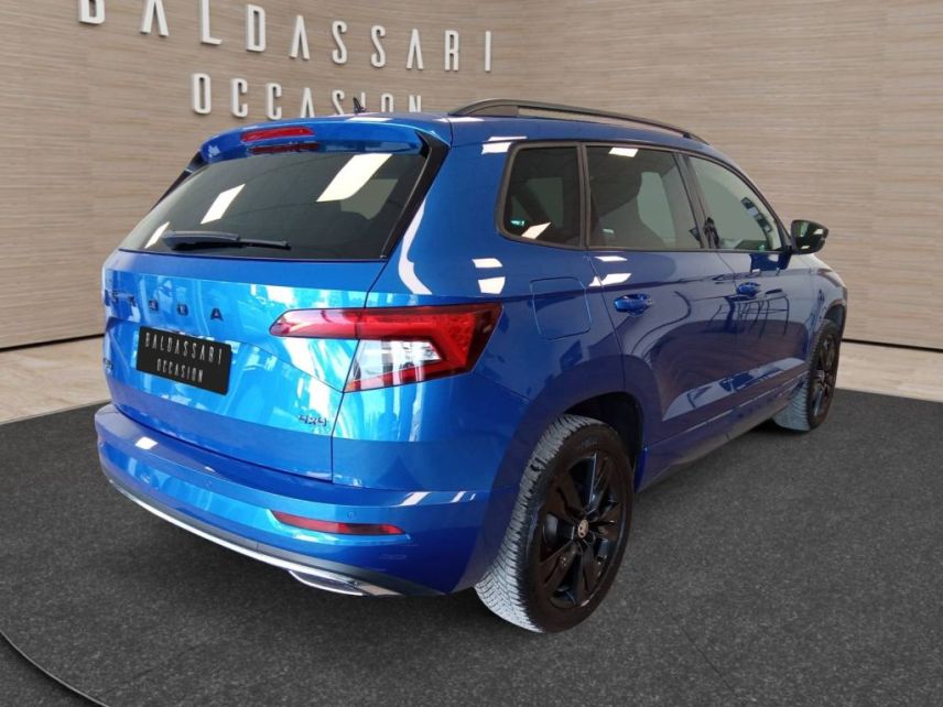 83130 : Hyundai Toulon - Autodif SAS - Groupe BALDASSARI - SKODA KAROQ Sportline - KAROQ - Bleu - Automate sequentiel - Diesel