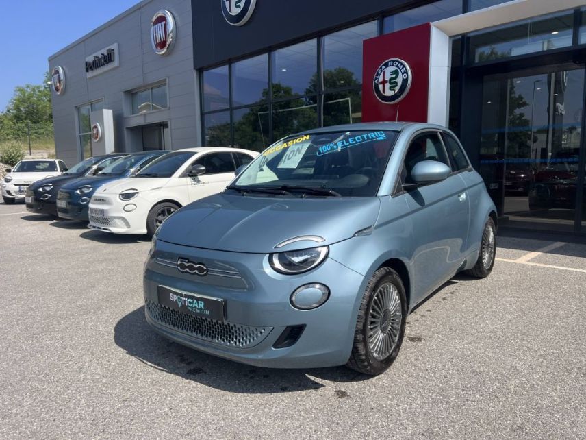 04100 : Hyundai Manosque - Pedinielli - FIAT 500 NOUVELLE Action Plus - 500 III - GLACIER BLUE - Automate à fonct. Continu - Courant électrique