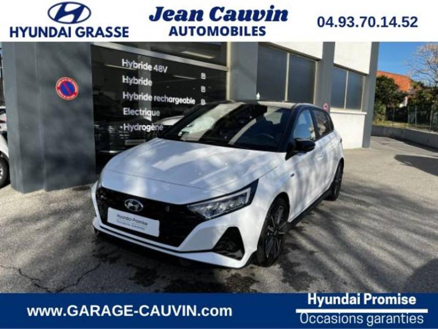 06130 : Hyundai Grasse - Garage Jean Cauvin - HYUNDAI i20 - i20 - Polar White - Blanc toit noir - Traction - Essence/Micro-Hybride