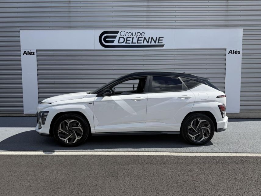 30100 : Hyundai Alès - Auto Hall - HYUNDAI KONA N Line Executive - KONA II - Blanc - Automate sequentiel - Essence / Courant électrique
