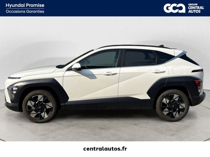 38300 : Hyundai Bourgoin-Jallieu - Groupe Central Autos - HYUNDAI KONA Executive - KONA II - Blanc - Automate sequentiel - Essence / Courant électrique