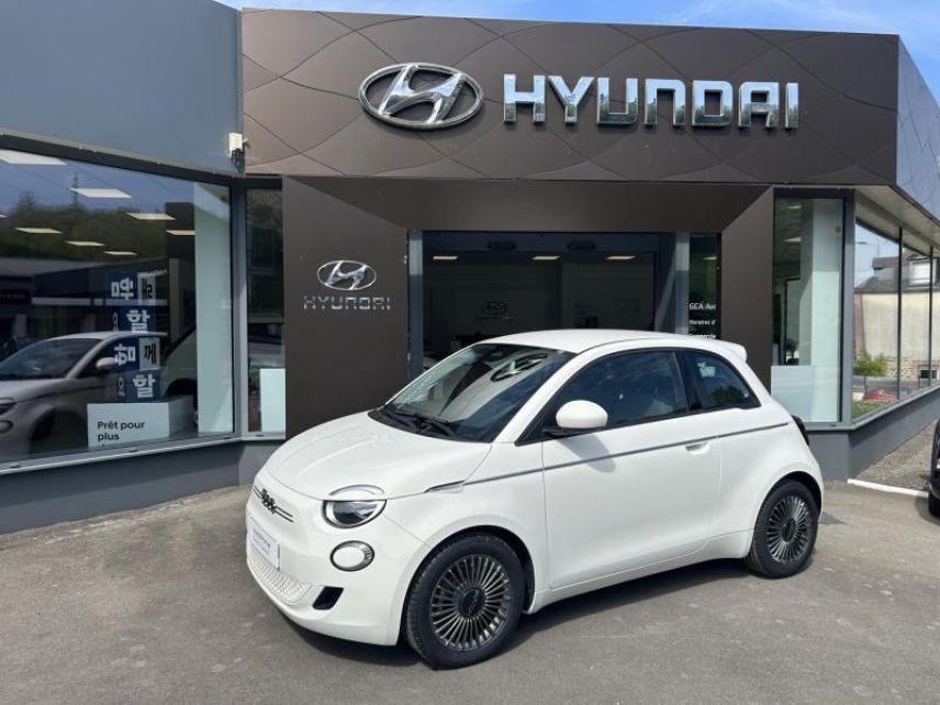 50300 : Hyundai Avranches - GCA - FIAT 500 - 500 - Blanc - Traction - Electrique