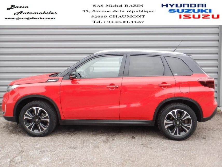 52000 : Hyundai Chaumont - Garage Michel Bazin - SUZUKI Vitara - Vitara - So&#039;Color Bright Red 5/Black - Transmission intégrale - Essence/Micro-Hybride