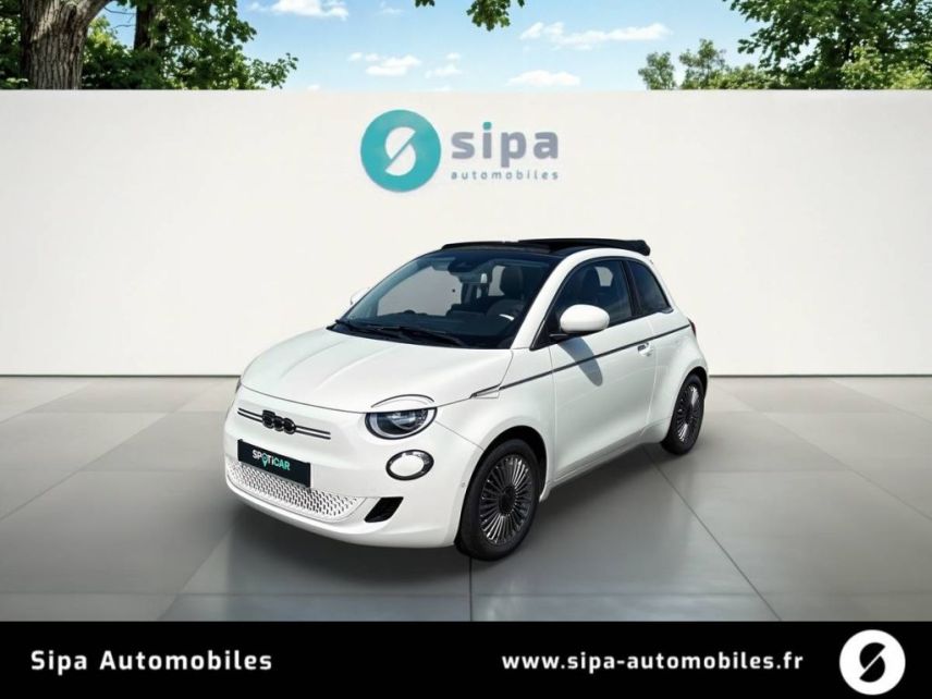 31200 : Hyundai TOULOUSE NORD - AUTO NORD - FIAT 500e CABRIOLET Nouvelle 500 - 500 III ELECTRIQUE - Blanc - Automate à fonct. Continu - Courant électrique