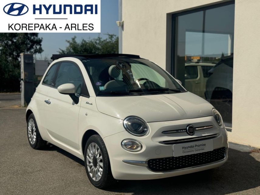 13200 : HYUNDAI Arles - Lexa Automobile - FIAT 500C SERIE 9 EURO 6D-FULL Dolcevita - 500 II - Blanc - Boîte manuelle - Essence sans plomb