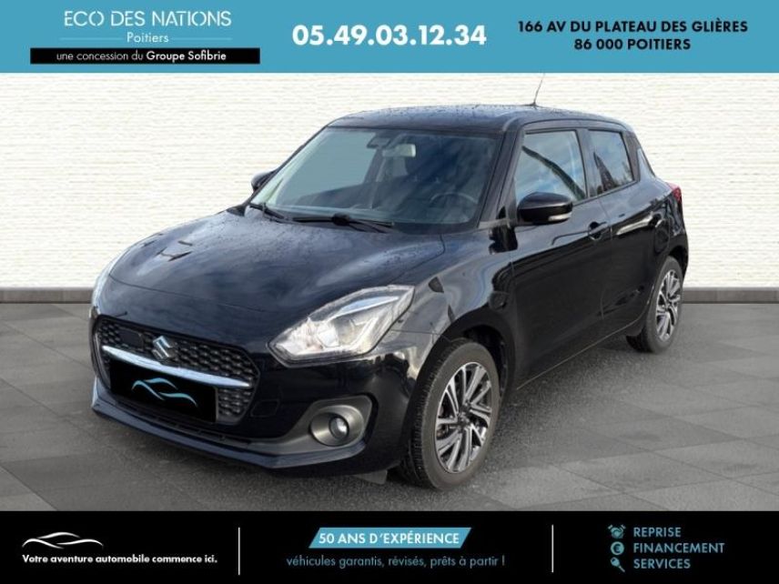 86000 : Hyundai Poitiers - Eco des Nations - SUZUKI Swift - Swift - Super Black Pearl métallisé - Traction - Essence/Micro-Hybride