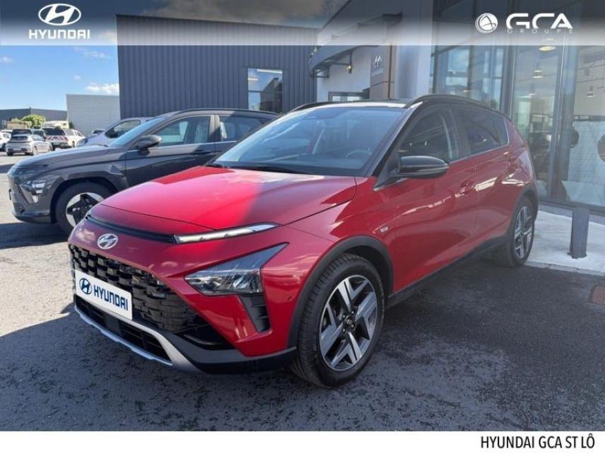50000 : Hyundai Saint-Lô - GCA - HYUNDAI Bayon - Bayon - Dragon Red Métal/Toit/rétros Black - Traction - Essence/Micro-Hybride