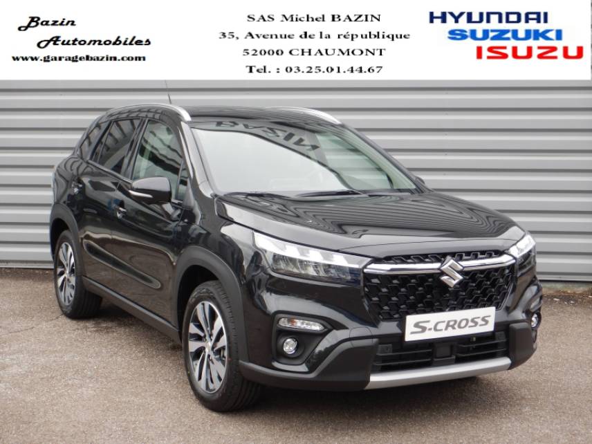 52000 : Hyundai Chaumont - Garage Michel Bazin - SUZUKI S-Cross - S-Cross - Prem Cosmic Black métallisé - Traction - Hybride : Essence/Electrique