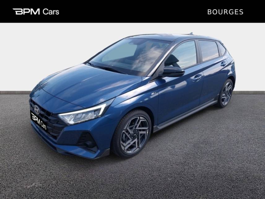 18230 : Hyundai Bourges - ELLIPSE Automobiles - HYUNDAI i20 - i20 - Vibrant Blue Métal/Toit+rétros Black - Traction - Essence