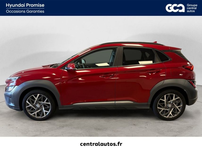 69190 : Hyundai Lyon Sud - Groupe Central Autos - HYUNDAI KONA HYBRID Executive - KONA - Rouge - Automate sequentiel - Essence / Courant électrique
