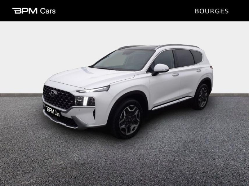 18230 : Hyundai Bourges - ELLIPSE Automobiles - HYUNDAI Santa Fe - Santa Fe - Creamy White Métal - Transmission intégrale - Hybride rechargeable : Essence/Electrique