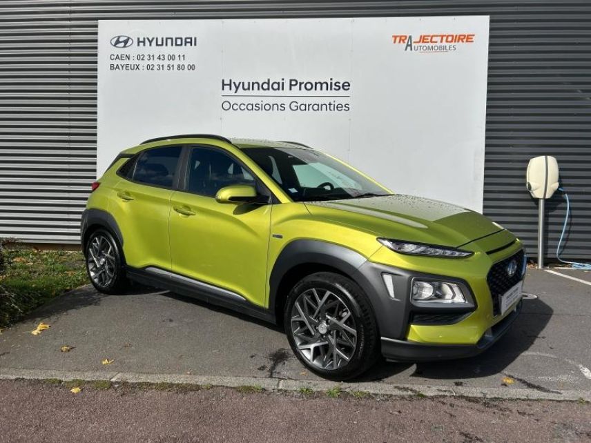 14100 : Hyundai Lisieux - Trajectoire Automobiles - HYUNDAI Kona - Kona - Acid Yellow - Traction - Hybride : Essence/Electrique