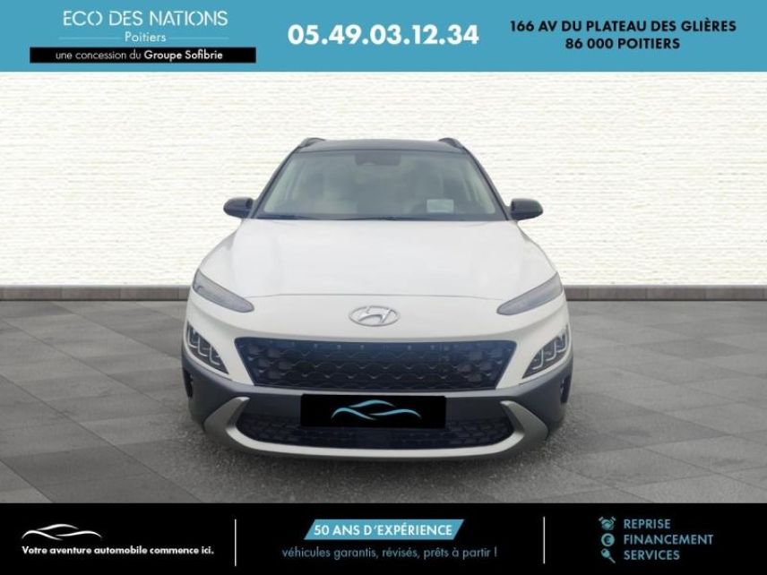 86000 : Hyundai Poitiers - Eco des Nations - HYUNDAI Kona - Kona - Blanc - Traction - Hybride : Essence/Electrique