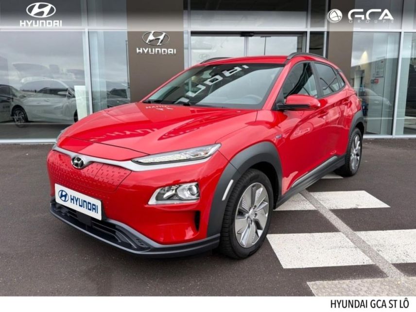 50000 : Hyundai Saint-Lô - GCA - HYUNDAI Kona - Kona - Sunset Red Métal - Traction - Electrique
