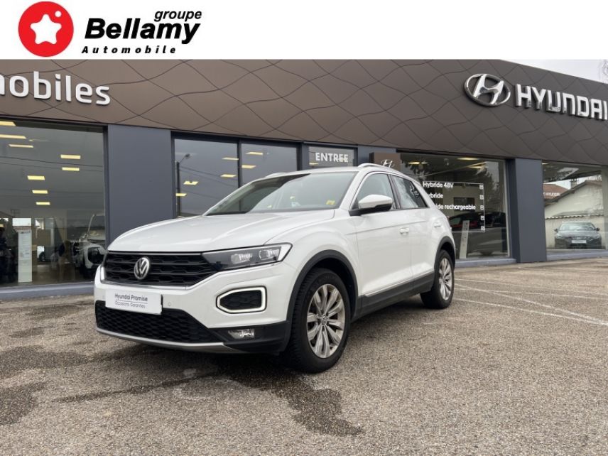 01960 : Hyundai Bourg-en-Bresse - L&#039;EXPO BELLAMY - VOLKSWAGEN T-Roc - T-Roc - Blanc Pur - Traction - Essence