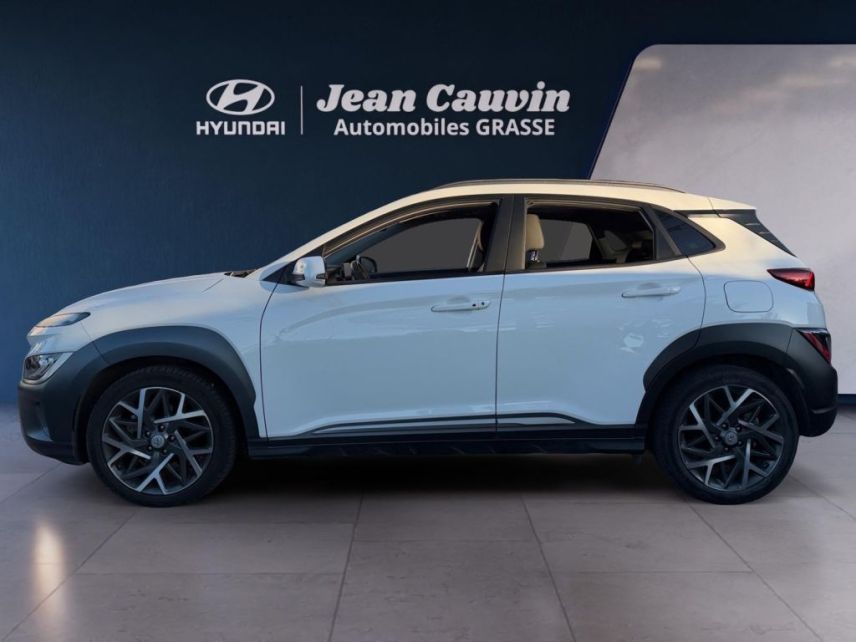 06130 : Hyundai Grasse - Garage Jean Cauvin - HYUNDAI KONA HYBRID Executive - KONA - Blanc - Automate sequentiel - Essence / Courant électrique