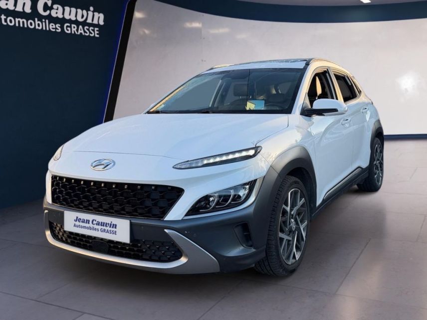 06130 : Hyundai Grasse - Garage Jean Cauvin - HYUNDAI KONA HYBRID Executive - KONA - Blanc - Automate sequentiel - Essence / Courant électrique