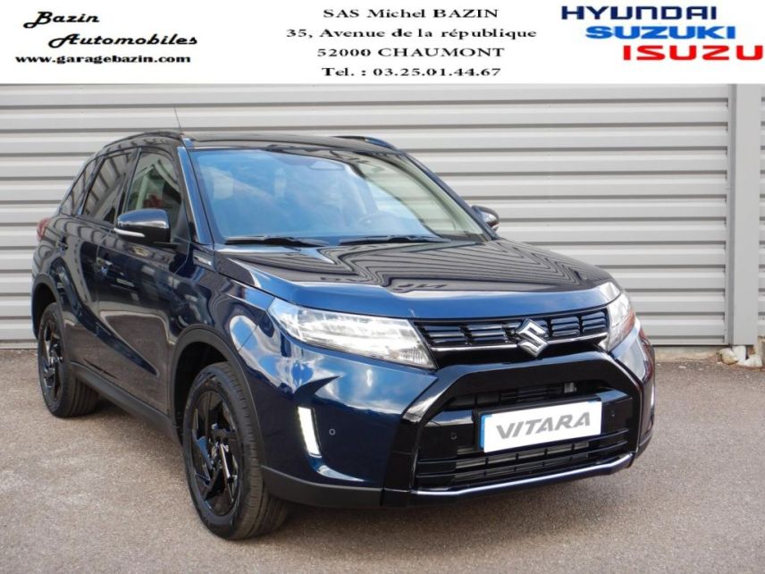 52000 : Hyundai Chaumont - Garage Michel Bazin - SUZUKI Vitara - Vitara - So'Color Sphere Blue Pearl/Black métal - Traction - Essence/Micro-Hybride