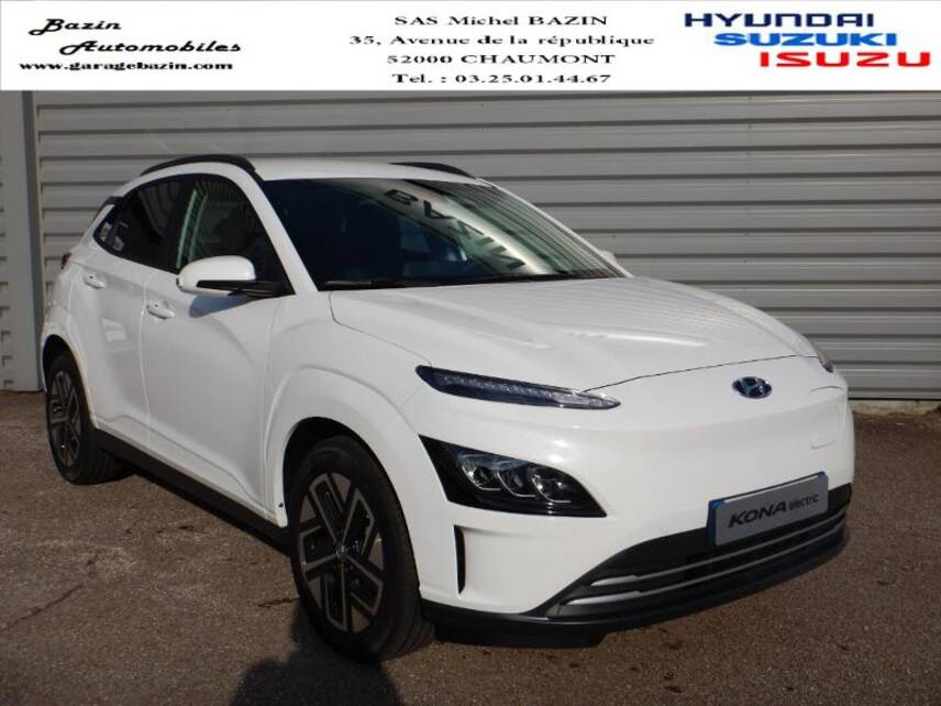 52000 : Hyundai Chaumont - Garage Michel Bazin - HYUNDAI Kona - Kona - Serenity White Métal - Traction - Electrique