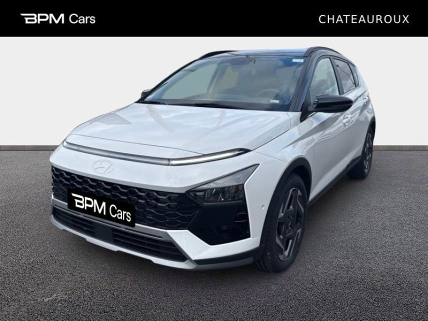 36000 : Hyundai Châteauroux - BPM Cars - HYUNDAI Bayon - Bayon - Atlas White Métal/Toit+rétros Black - Traction - Essence