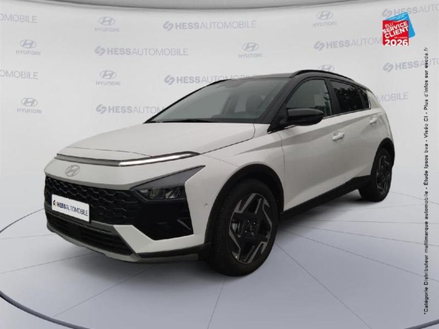 51100 : Hyundai Reims - HESS Automobile - HYUNDAI Bayon - Bayon - Atlas White Métal/Toit+rétros Black - Traction - Essence