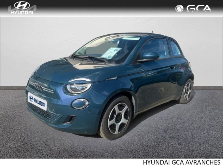 50300 : Hyundai Avranches - GCA - FIAT 500 - 500 - Ocean Green métal - Traction - Electrique