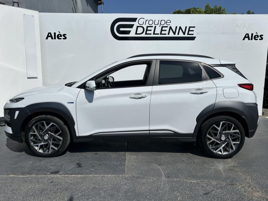 30100 : Hyundai Alès - Auto Hall - HYUNDAI KONA HYBRID Creative - KONA - Blanc - Automate sequentiel - Essence / Courant électrique