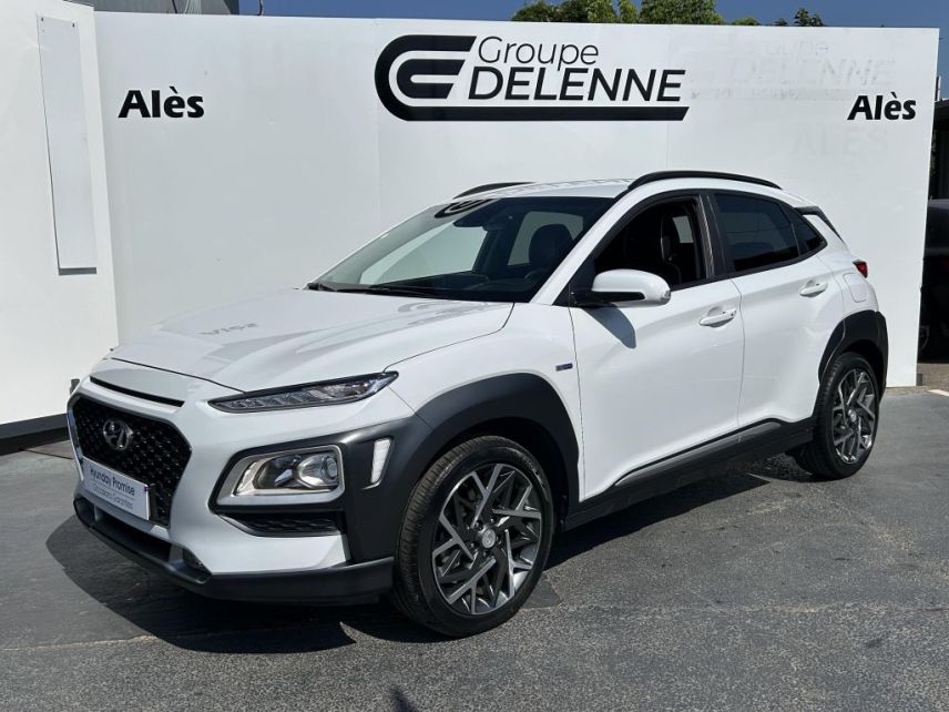 30100 : Hyundai Alès - Auto Hall - HYUNDAI KONA HYBRID Creative - KONA - Blanc - Automate sequentiel - Essence / Courant électrique