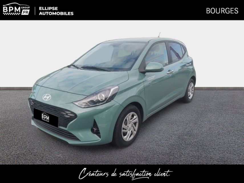 18230 : Hyundai Bourges - ELLIPSE Automobiles - HYUNDAI i10 - i10 - Vert - Traction - Essence