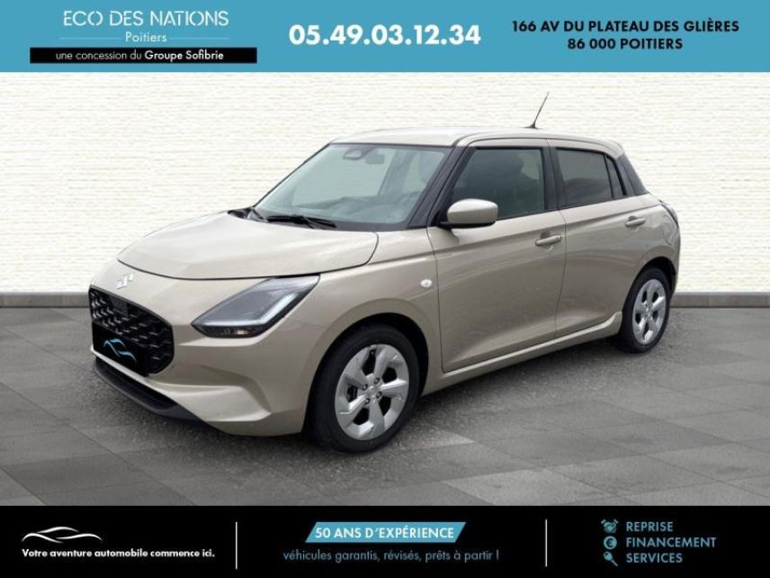 86000 : Hyundai Poitiers - Eco des Nations - SUZUKI Swift - Swift - Caravan Ivory Pearl Metal - Traction - Essence/Micro-Hybride