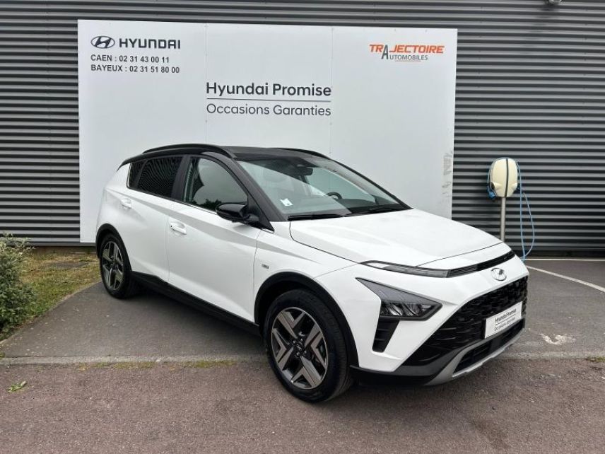 14100 : Hyundai Lisieux - Trajectoire Automobiles - HYUNDAI Bayon - Bayon - Atlas White/Toit/rétros Black - Traction - Essence/Micro-Hybride