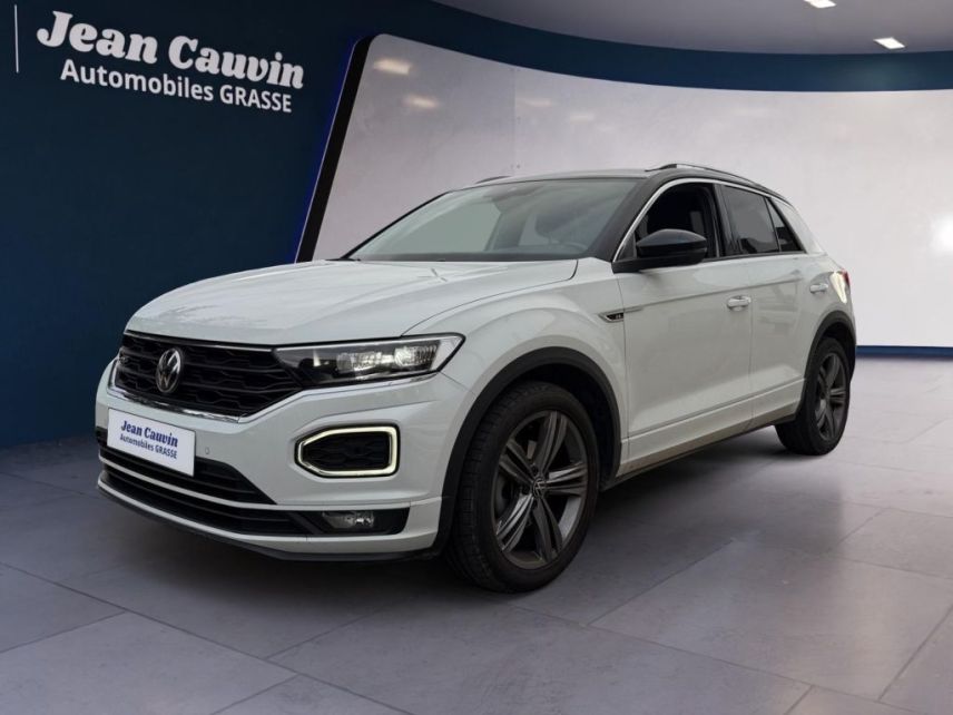 06130 : Hyundai Grasse - Garage Jean Cauvin - VOLKSWAGEN T-ROC R-Line - T-ROC - Blanc - Automate sequentiel - Essence sans plomb