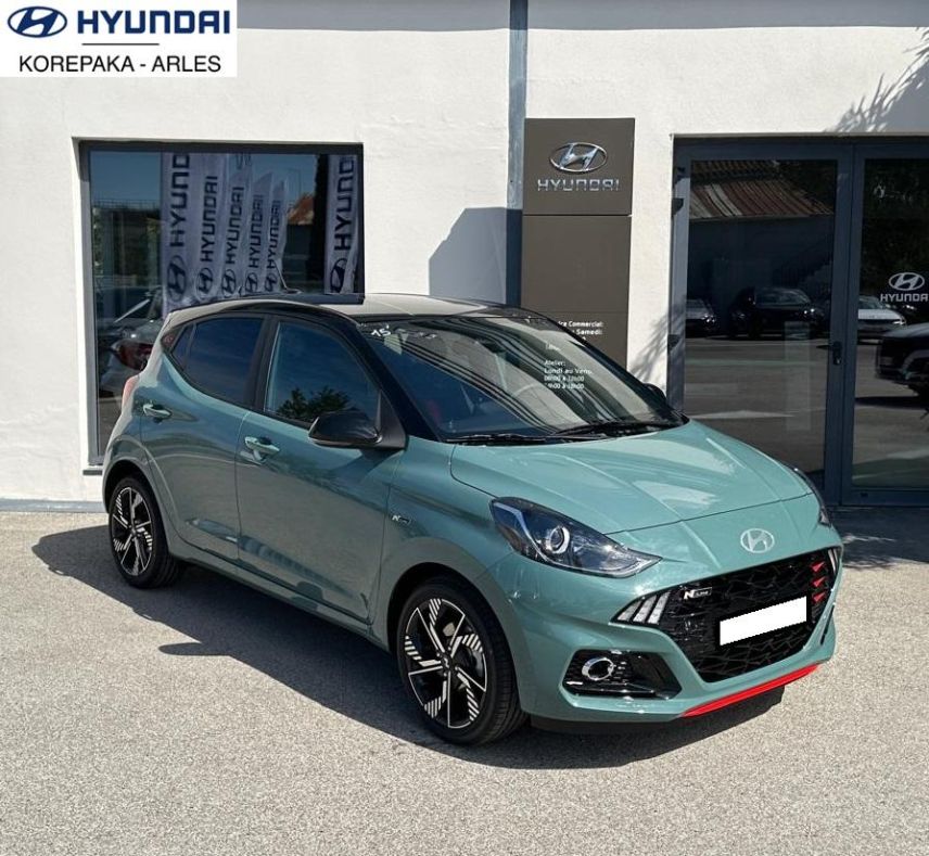 13200 : HYUNDAI Arles - Lexa Automobile - HYUNDAI i10 N Line - i10 III - Vert - Boîte manuelle - Essence sans plomb